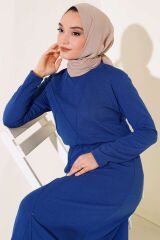 Çımalı Etekli İkili Takım Mavi - 2XL