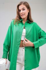 Kadın Basic Oversize Gömlek