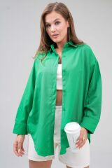 Kadın Basic Oversize Gömlek