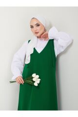 Kadın 2 Parça Gömlekli Takım Jile Elbise Yeşil - M