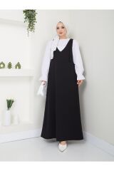 Kadın 2 Parça Gömlekli Takım Jile Elbise Siyah - L