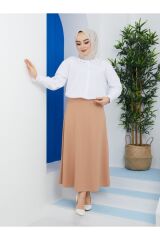 Kadın Mevlana Kiloş Etek Bej - 44
