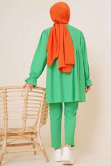 Kadın Önü Düğmeli Bürümcük Ikili Takım Benetton - XL