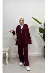 Ayrobin Bağcıklı pantolonlu Tesettür Alt Üst Takım