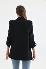 Kadın Kapamasız Astarlı Blazer Ceket