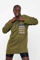 Kadın Kapüşonlu Cep Detay Sweatshirt