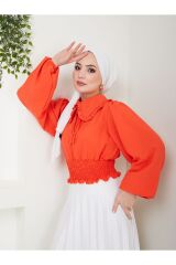 Kadın Ayrobin Bebe Yaka Tesettür Bluz