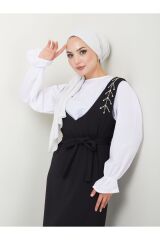 Kadın Taş İşlemeli Kuşaklı Jile Elbise
