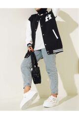 Unisex Harvard Kolej Ceket Siyah