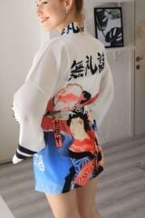 Beyaz Yakuza Kimono Beyaz - M