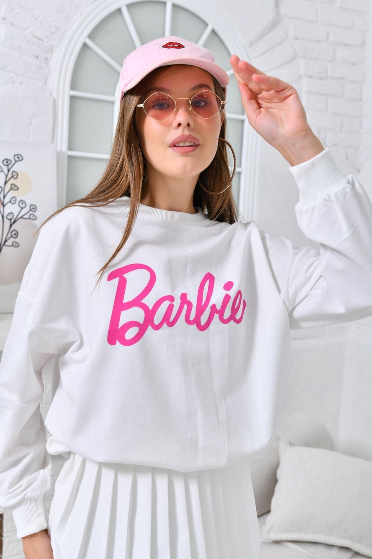 Kadın  Baskılı Sweatshirt