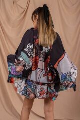 Kadın Digital Baskı Yakuza Kimono