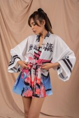 Kadın Digital Baskı Yakuza Kimono