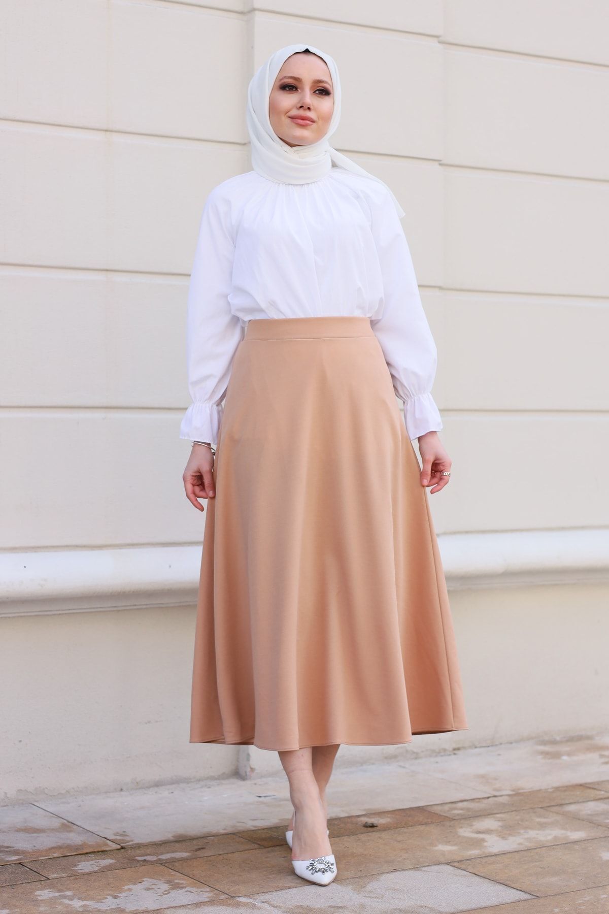Sütlü Kahve Kloş Etek sütlü kahve - 40