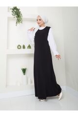 Kadın Maxi Boy Ayrobin  İçlik Atlet Siyah - M