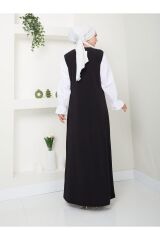 Kadın Maxi Boy Ayrobin  İçlik Atlet Siyah - M