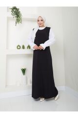 Kadın Maxi Boy Ayrobin  İçlik Atlet Siyah - 2XL