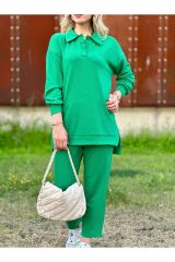 Polo Yaka 2 İplik Pantolonlu Takım