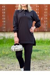 Polo Yaka 2 İplik Pantolonlu Takım