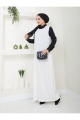 Kadın Maxi Boy Ayrobin  İçlik Atlet Beyaz - XL