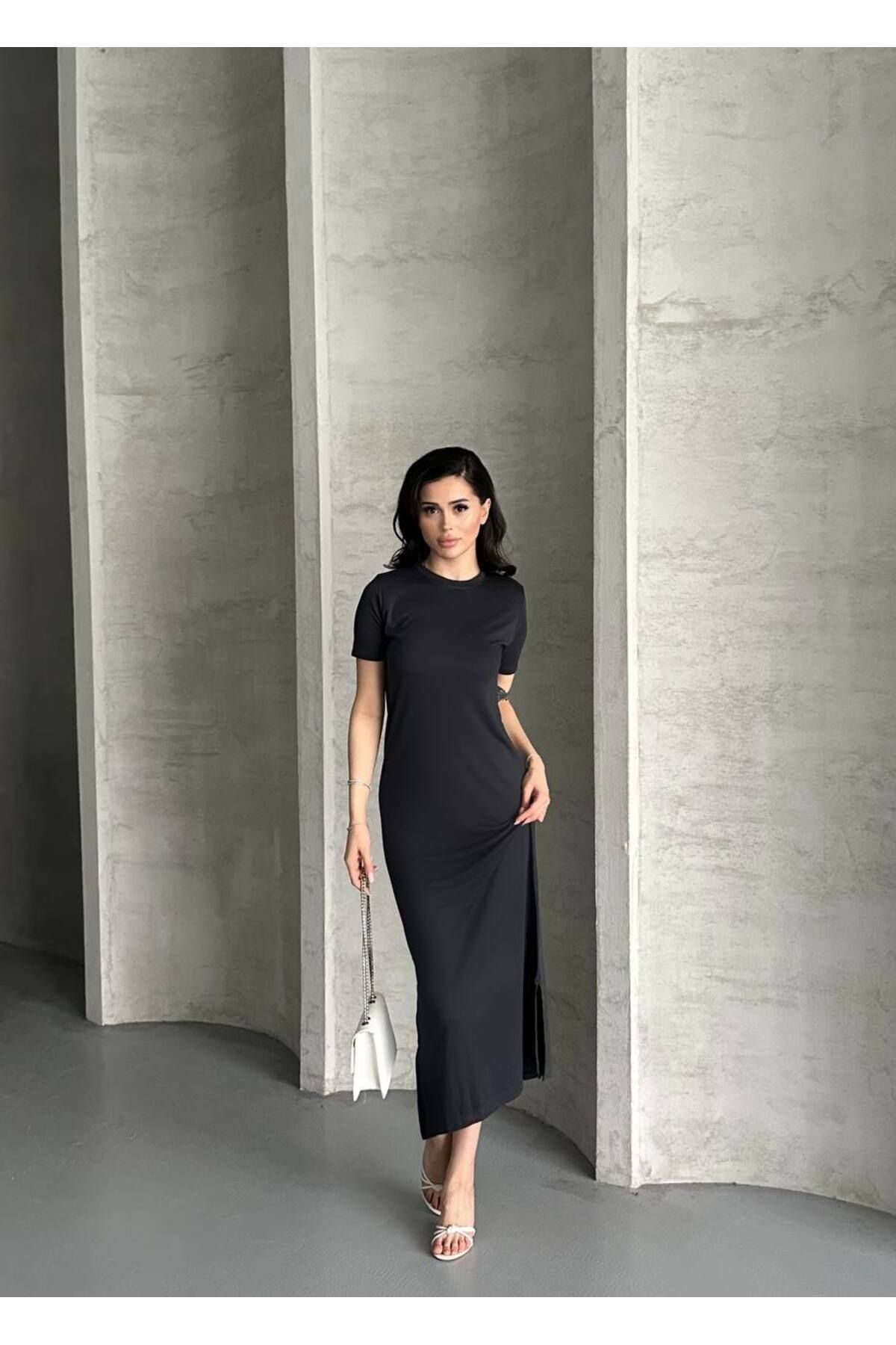 Kadın Modal Kumaş Basic Elbise