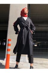 Kadın Düğmeli Trençkot