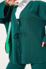 Kadın Önü Bağlamalı Kimono İkili Takım