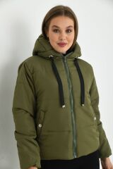 Kadın Kapitone Kısa Mont