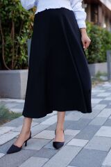 Kadın Kiloş Etek Siyah - 2XL