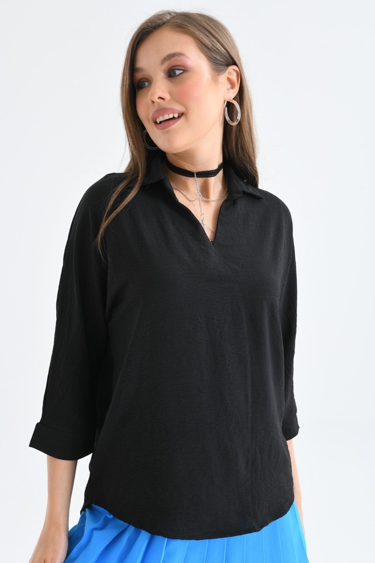 Kadın Kapamasız Oversize Gömlek