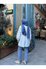 Kadın Balon Kol Gömlek Beyaz - Standart