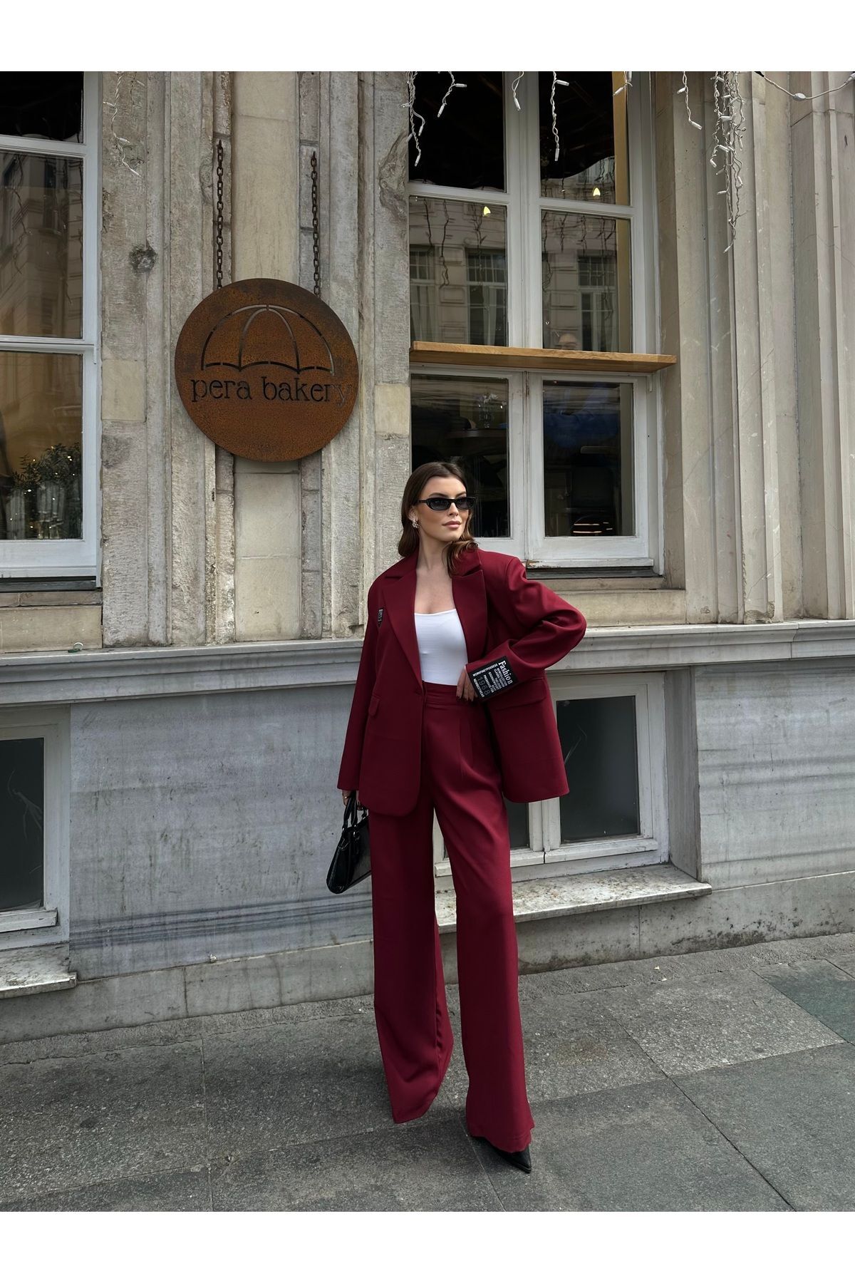 Kadın Barkod Armalı Astarlı Blazer Ceket