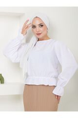 Kadın  Piliseli Kalem Etek Bej - XL