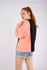 Siyah Barkod Nakışlı Sweatshirt Siyah - S