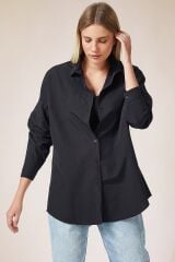 Oversize Uzun Basic Gömlek