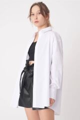 Oversize Uzun Basic Gömlek